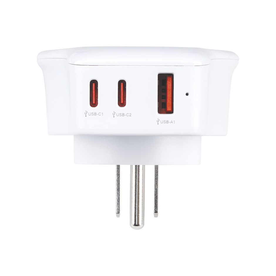 ADAPTADOR DE VIAJE UNIVERSAL PARA US USB A + 2 USB C 20W SIMON