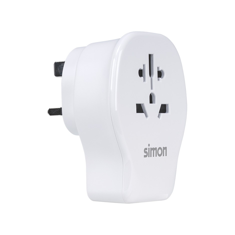 ADAPTADOR DE VIAJE UNIVERSAL PARA REINO UNIDO USB A + 2 USB C 20W SIMON