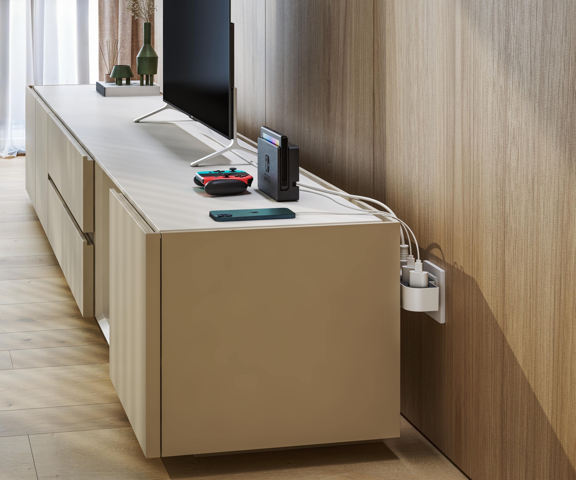 ADAPTADOR GIRATORIO 180 GRADOS PLUG III 3 TOMAS 16A 250V