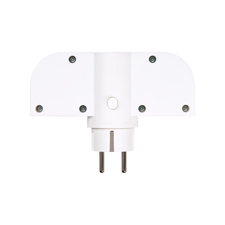 ADAPTADOR GIRATORIO 180 GRADOS PLUG III 2 TOMAS + USB A + USB C 30W