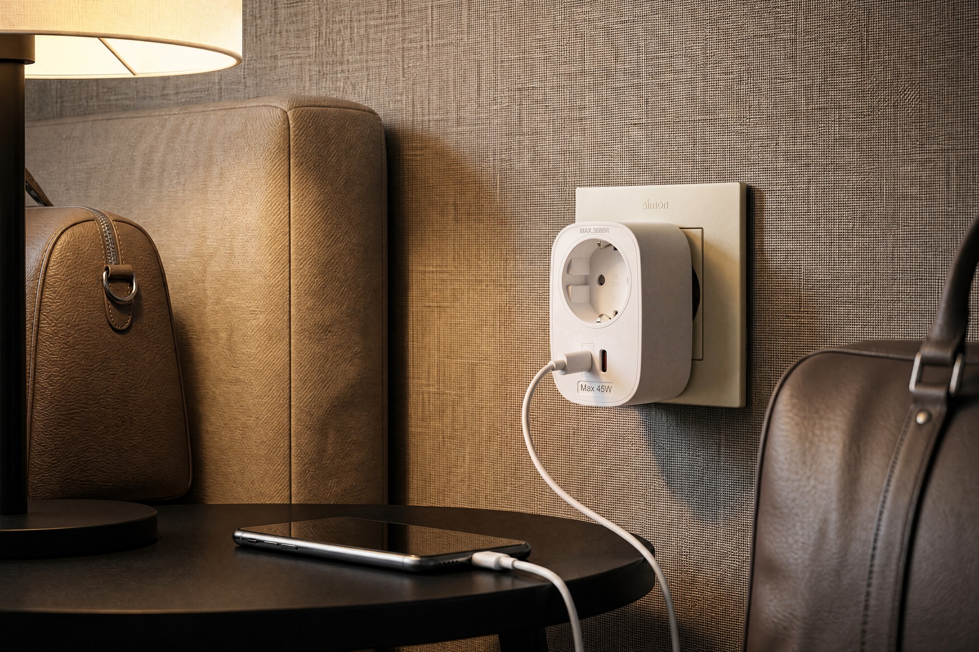 ADAPTADOR COMBI 2 USB C 45W SIMON