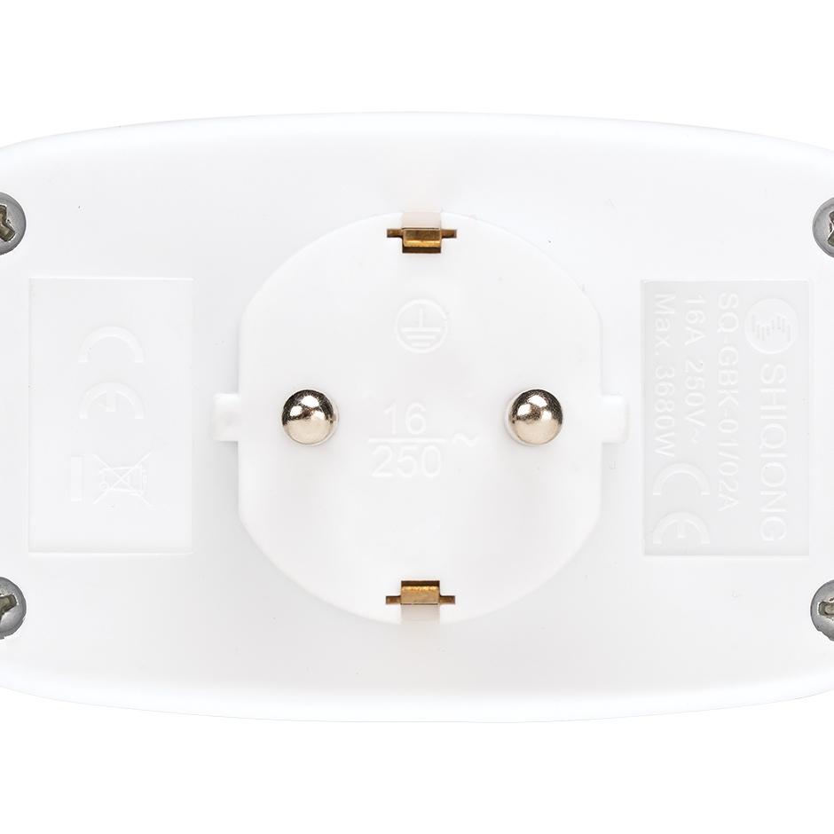 ADAPTADOR 2 TOMAS FRONTAL INTERRUPTOR