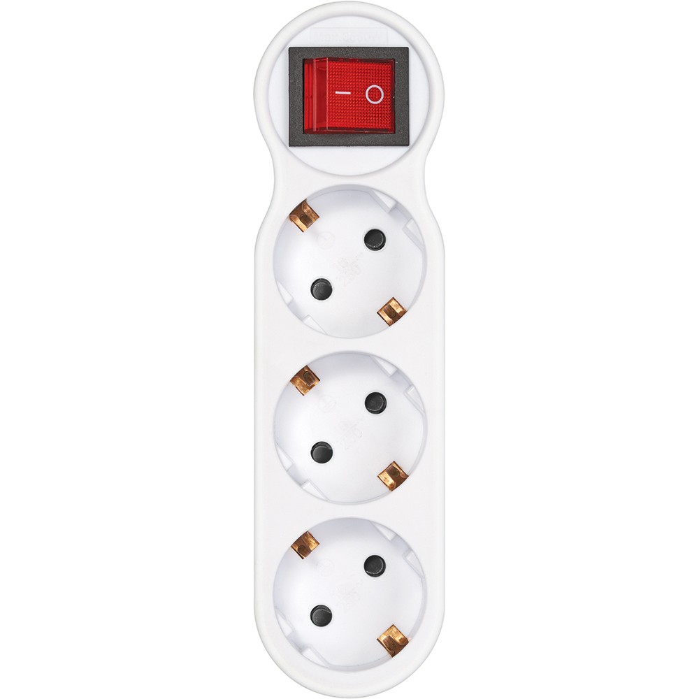 ADAPTADOR 3 TOMAS FRONTAL INTERRUPTOR