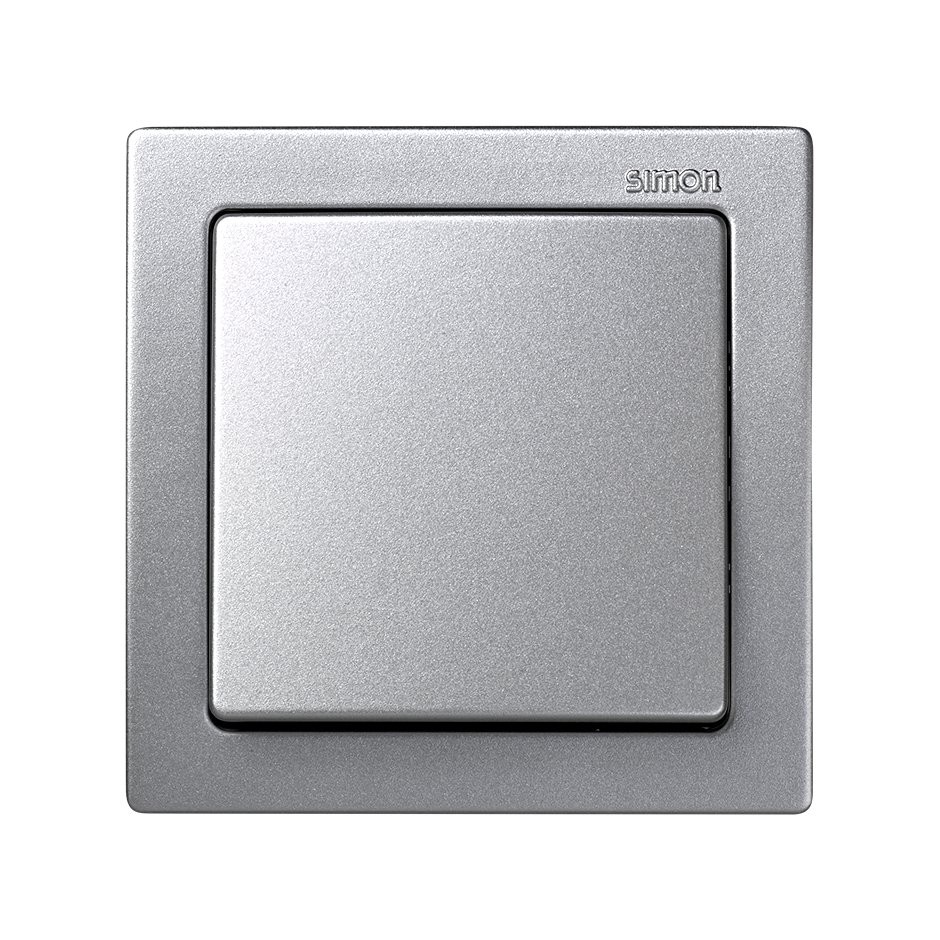 Conmutador monobloc 10 AX 250V~ con sistema de embornamiento a tornillo aluminio Simon 73 Loft