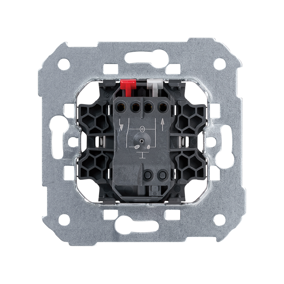 Pulsador 10 A 250V~ con luminoso incorporado y sistema de embornamiento rápido