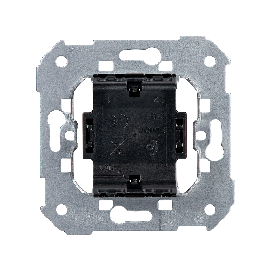 Grupo de 2 interruptores 10 AX 250V~ con sistema de embornamiento rápido
