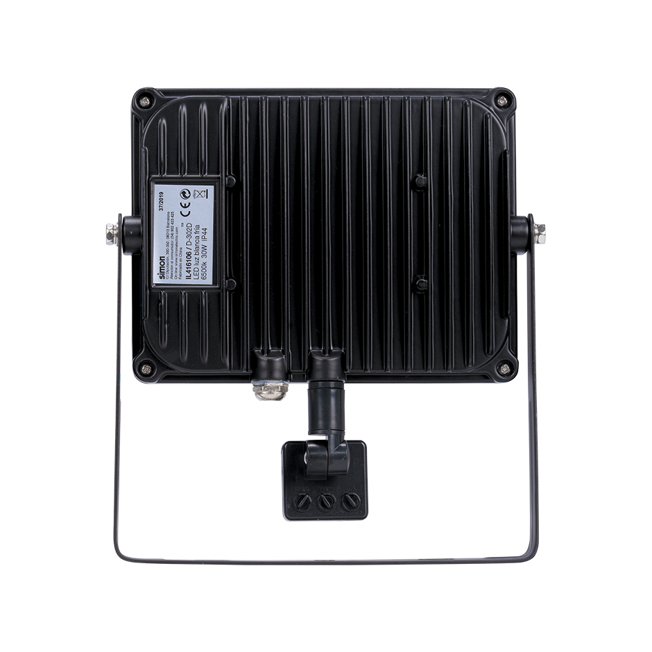 PROYECTOR LED CON SENSOR 30W 2700 LÚMENES LUZ FRÍA IP44 (CAJA) Simon