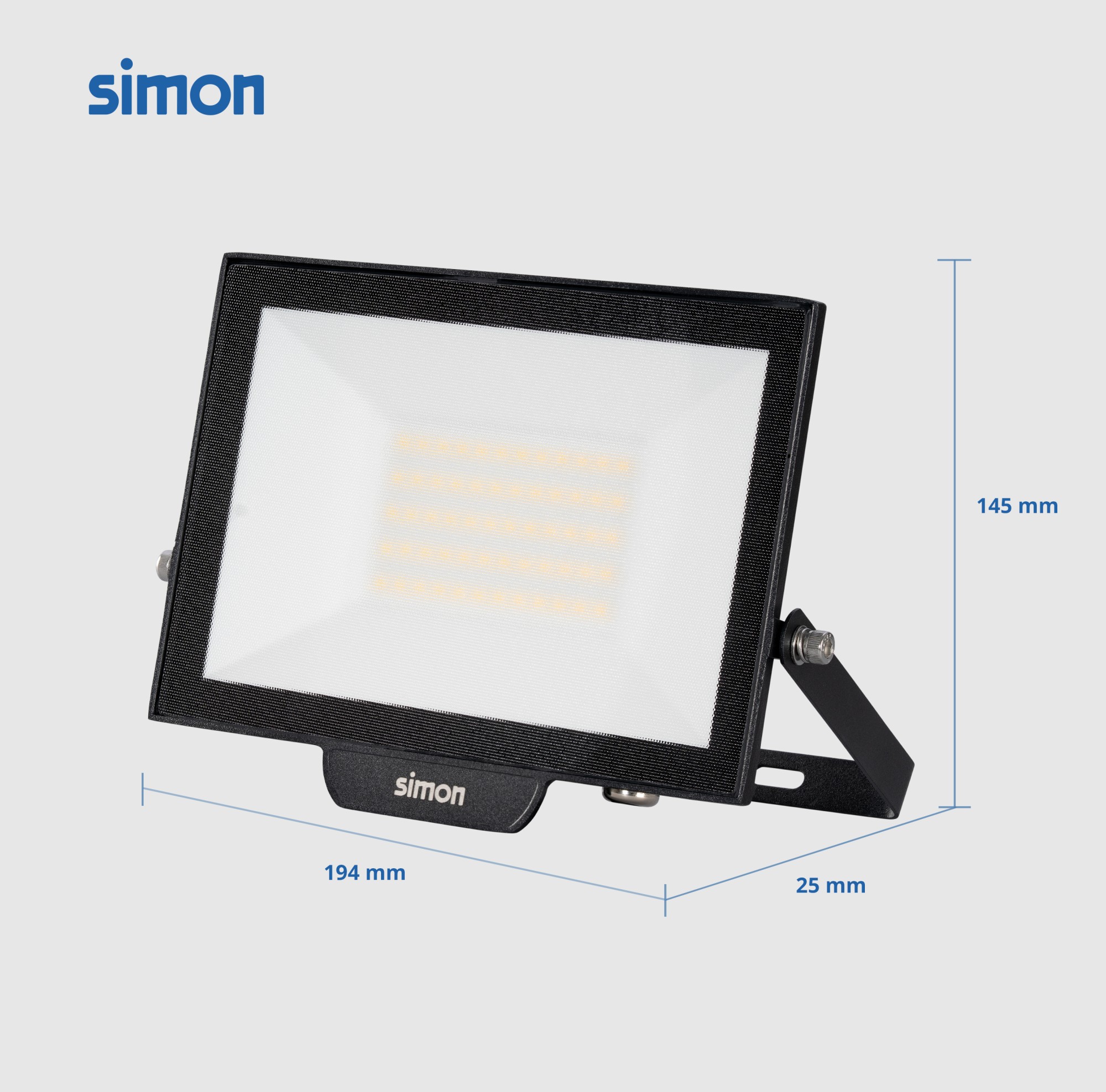 PROYECTOR  LED 50W 5000 LÚMENES LUZ NEUTRA 4000K IP65 Simon