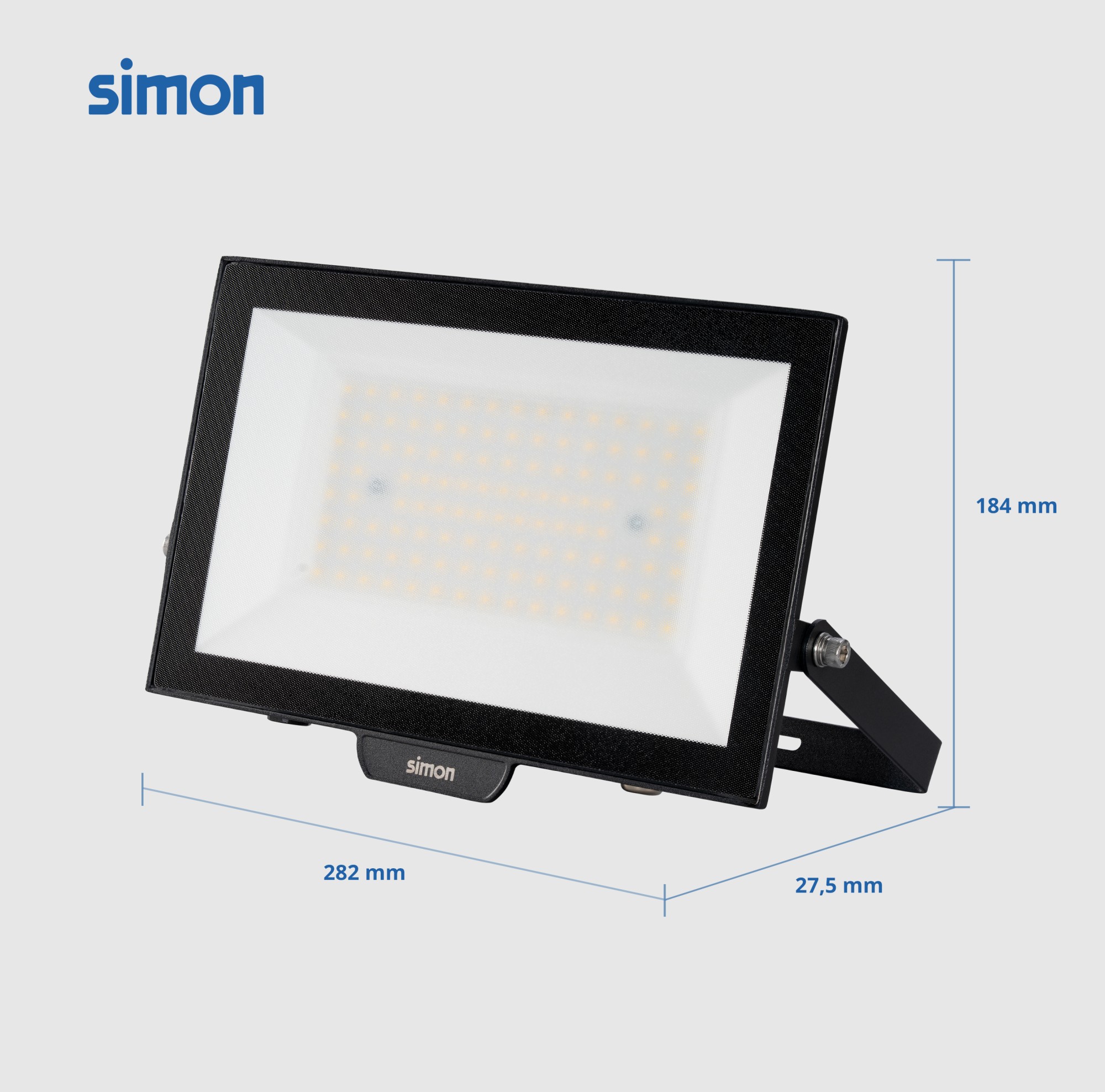 PROYECTOR  LED 100W 10000 LÚMENES LUZ NEUTRA 4000K IP65 Simon