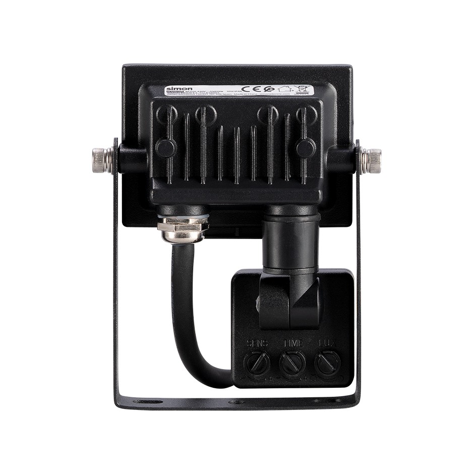 PROYECTOR LED PIR 10W 1000 LÚMENES LUZ NEUTRA 4000K IP44 Simon