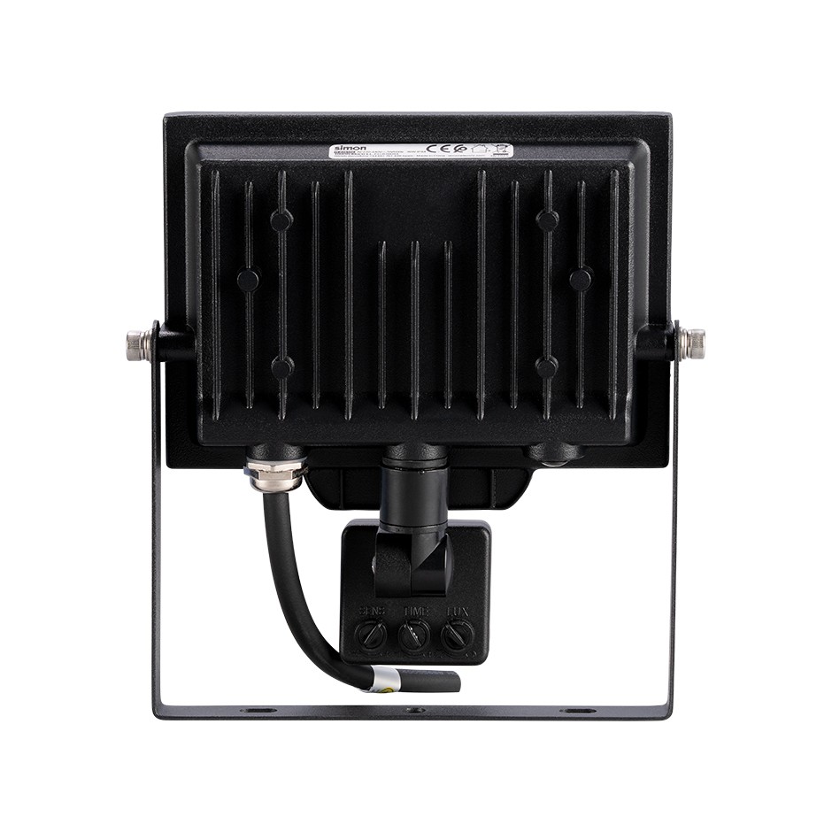 PROYECTOR LED PIR 30W 3000 LÚMENES LUZ NEUTRA 4000K IP44 Simon