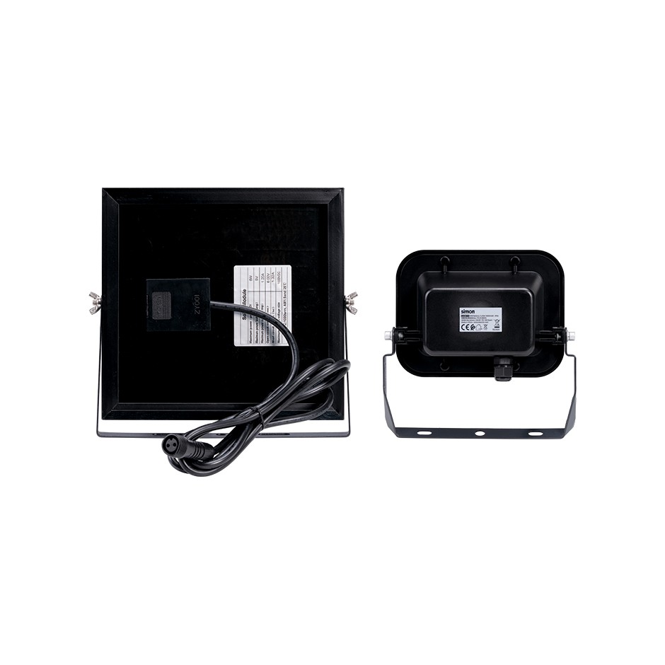 PROYECTOR LED SOLAR CCT 30W 500  LÚMENES LUZ NEUTRA 3000-4000-6000K IP65 Simon