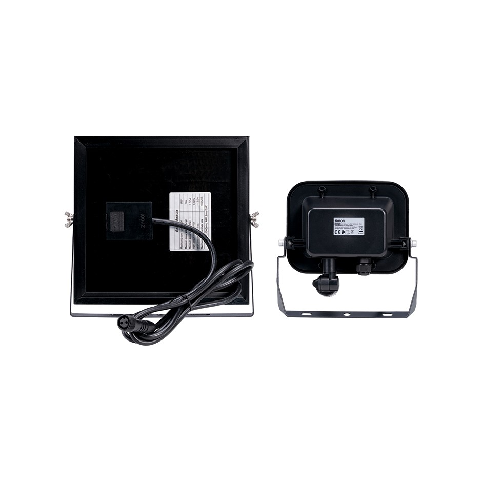 PROYECTOR LED SOLAR PIR 30W 500 LÚMENES LUZ NEUTRA 4000K IP65 Simon
