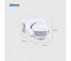 DETECTOR DE MOVIMIENTO POR INFRARROJOS 180º 12M