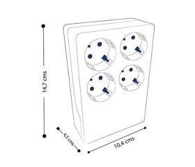 Base Múltiple Multifix Multiplicadora de Tomas Blanca Simon
