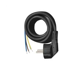 CABLE H05VV-F 3G1,5MM² 3 METROS NEGRO PARA BASE MÚLTIPLE MULTIFIX SIMON