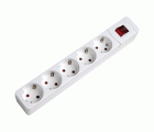 BASE MÚLTIPLE 5 TOMAS 16A 250V~ BLANCA CON INTERRUPTOR Y SIN CABLE Simon Brico