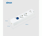 BASE MULTIFIX CON 2 TOMAS SCHUKO + 2 USB (A+C) QC