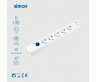 BASE MULTIFIX CON 5 TOMAS SCHUKO + 2 USB (A+C) QC