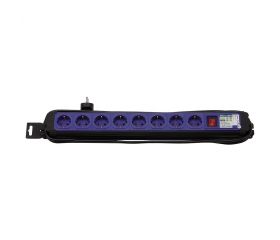 BASE MÚLTIPLE EXTRAPOWER BÁSICA 8 TOMAS 16A 250V~ AZUL CON INTERRUPTOR Y 3M CABLE H05VV-F 3G1,5MM² SIMON BRICO