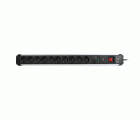BASE MÚLTIPLE EXTRAPOWER 10 TOMAS 16A 250V~ ALUMINIO C/PROT. SOBRETENSIONES 1,5M CABLE H05VV-F 3G1,5MM² SIMON BRICO