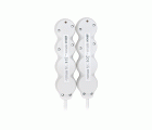 PACK 2U BASE 3 TOMAS TT INTERRUPTOR CABLE 1,5M 3G1.5 BLANCO