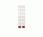 PACK 2U BASE 6 TOMAS TT INTERRUPTOR CABLE 1,5M 3G1.5 BLANCO