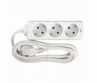 BASE 3 TOMAS CON TT CABLE 2M BLANCO(FAJ)