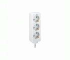BASE 3 TOMAS CON TT CABLE 2M BLANCO(FAJ)
