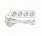 BASE 4 TOMAS CON TT CABLE 2M BLANCO(FAJ)