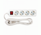 BASE 4 TOMAS TT INT.CABLE 2M BLANCO(FAJ)