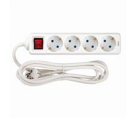 BASE 4 TOMAS TT INT.CABLE 2M BLANCO(FAJ)