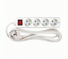 BASE 4 TOMAS TT INT.CABLE 3M BLANCO(FAJ)