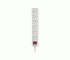 BASE 6 TOMAS TT INT.CABLE 3M BLANCO(FAJ)