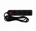 BASE 4 TOMAS TT INT. CABLE 2M NEGRO(FAJ)
