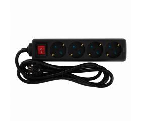 BASE 4 TOMAS TT INT. CABLE 2M NEGRO(FAJ)