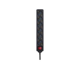 BASE 6 TOMAS TT INT. CABLE 2M NEGRO(FAJ)