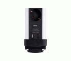 BASE MÚLTIPLE EXTRAPOWER 4 TOMAS 16A 250V + 2 USB CABLE 1,5M 3G1,5 CON PROTECCIÓN EN ALUMINIO SIMON