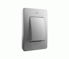 Marco para 1 elemento aluminio frío base blanco Simon 82 Detail Original