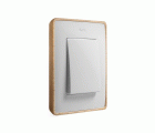 Marco para 1 elemento blanco base madera haya Simon 82 Detail Select