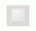 Marco para 1 elemento cristal blanco interior blanco Simon 82 Nature
