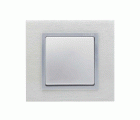 Marco para 2 elementos inox mate interior aluminio Simon 82 Nature