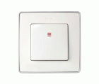 Interruptor unipolar 10 AX 250V~ con luminoso incorporado y sistema de embornamiento rápido