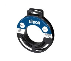 CABLE UNIPOLAR H07V-K 1x1,5MM² 5 METROS NEGRO Simon