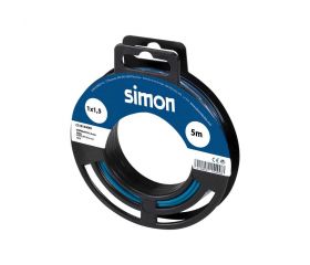 CABLE UNIPOLAR H07V-K 1x1,5MM² 5 METROS AZUL Simon