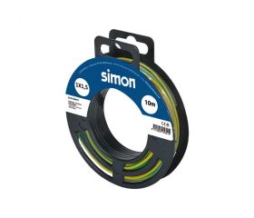 CABLE UNIPOLAR H07V-K 1x1,5MM² 10 METROS AMARILLO/VERDE Simon