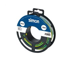 CABLE UNIPOLAR H07V-K 1x2,5MM² 25 METROS AMARILLO/VERDE Simon