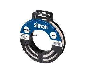 CABLE MANGUERA PLANA H03VVH2-F 2x0,75MM² 5 METROS BLANCO Simon
