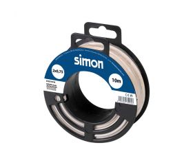 CABLE MANGUERA PLANA H03VVH2-F 2x0,75MM² 10 METROS BLANCO Simon