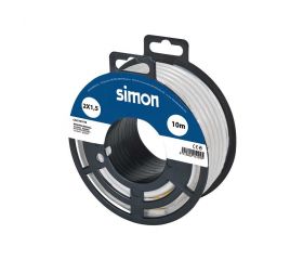 CABLE MANGUERA REDONDA H05VV-F 2x1,5MM² 10 METROS BLANCO Simon